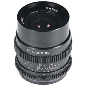 SLR Magic CINE 25mm f1.4 cine prime lens, Sony E mount