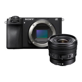 Sony A6700 mirrorless camera in black with Sony 10-20mm f/4 G lens