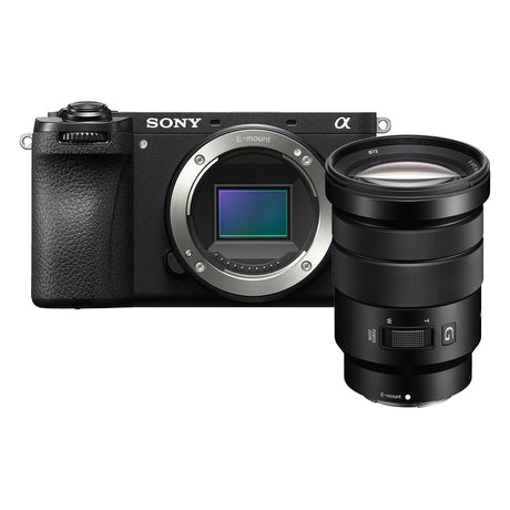 Sony A6700 mirrorless camera in black with Sony G 18-105mm f/4 lens