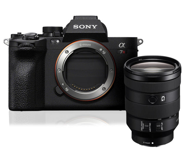 Sony Alpha A7R V camera body with FE 24-105mm f/4 G OSS lens