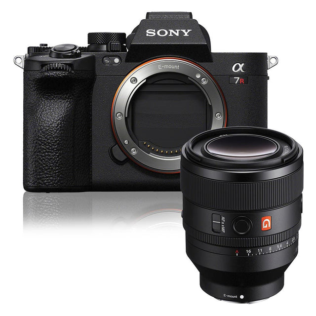 Sony Alpha A7R V body with FE 50mm f/1.2 GM prime lens compact system camera