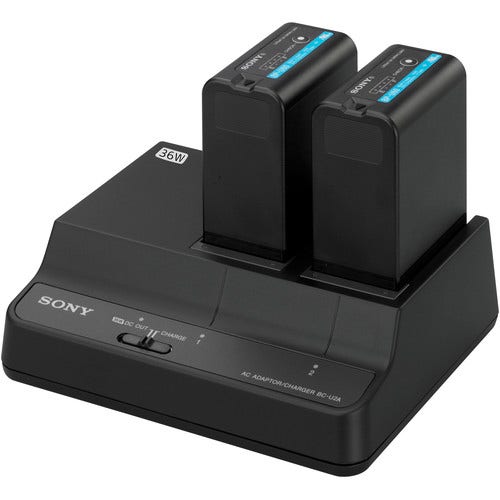 Sony BCU2A 2-channel battery charger and AC adapter for BP-U series