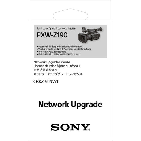 Sony CBKZSLNW1 network upgrade license for camcorder