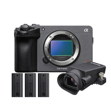 Sony Cinema Line FX5 Body Only Video Camera with 3 NPSA100 batteries and viewfinder