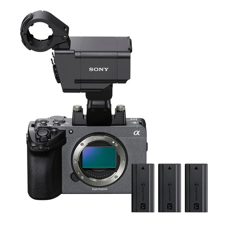 Sony Cinema Line FX5 Video Camera with Handle and 3 NPSA100 batteries