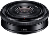 Sony E 20mm f/2.8 Wide Angle Lens, E Mount