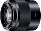Sony E 50mm f/1.8 Black OSS Portrait Lens, E Mount
