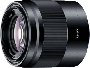 Sony E 50mm f/1.8 Black OSS Portrait Lens, E Mount