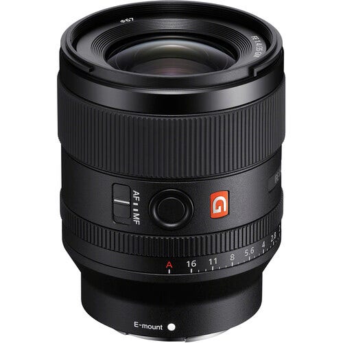 Sony FE 35mm f/1.4 G-Master prime lens
