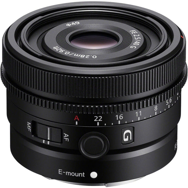 Sony FE 40mm f/2.5 G full frame standard prime lens