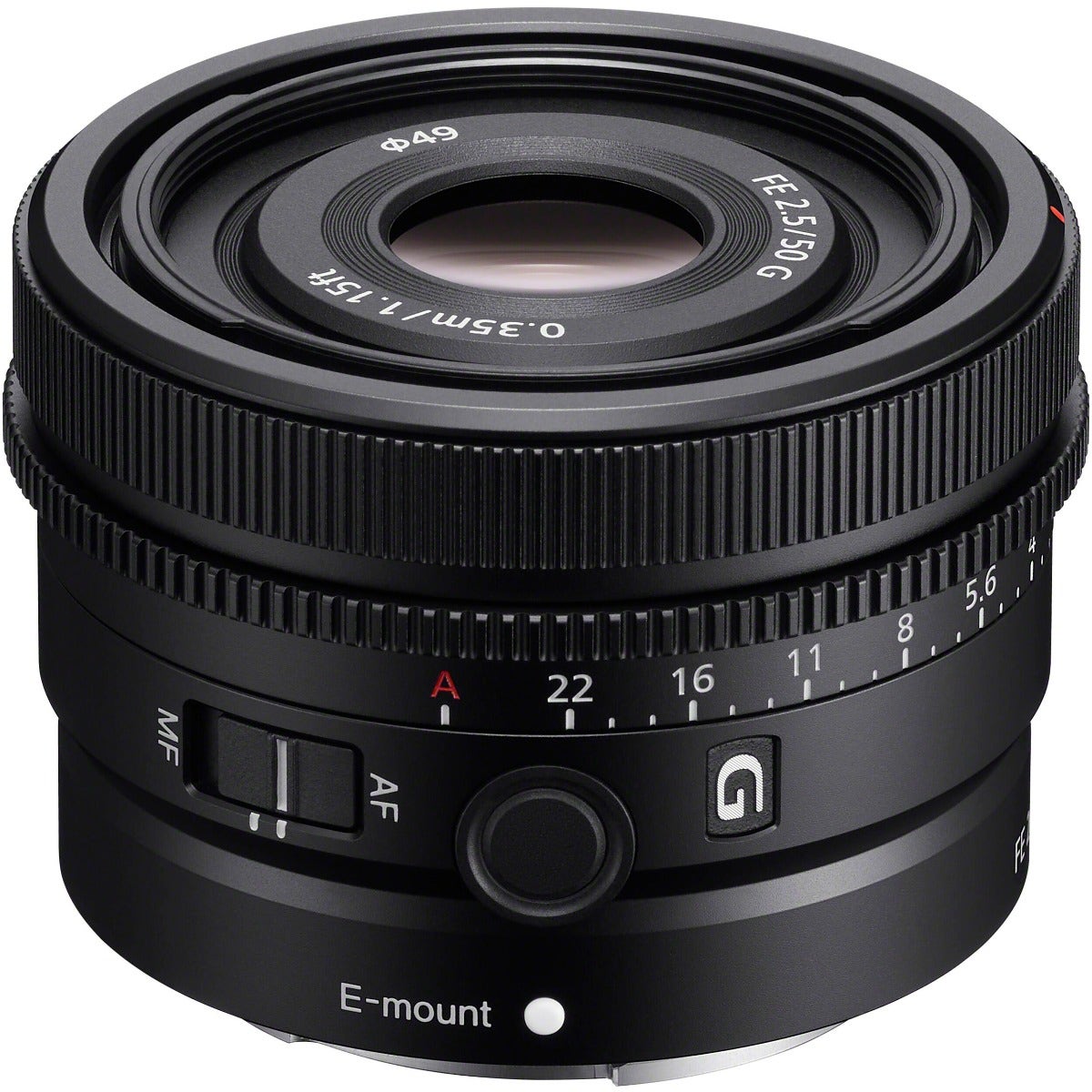 Sony FE 50mm f/2.5 G full frame standard prime lens