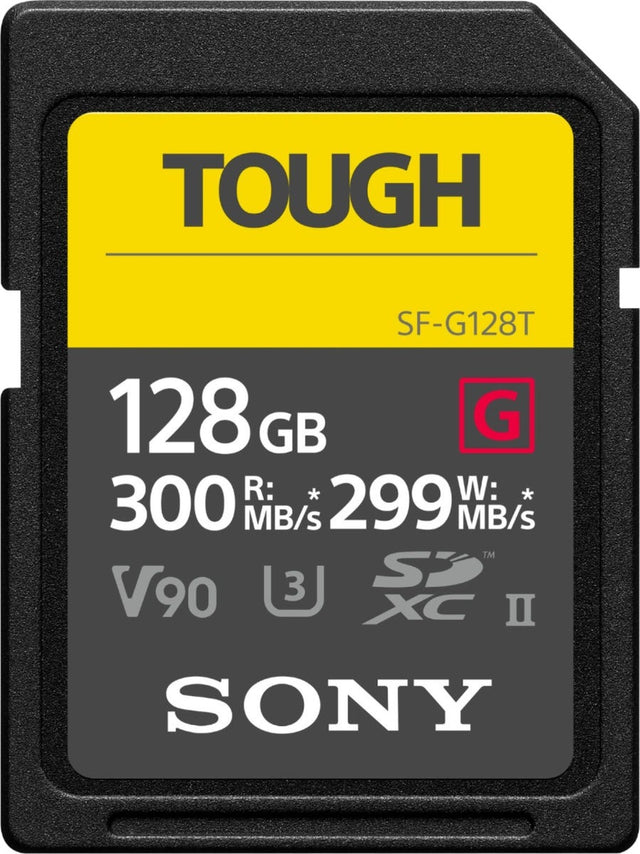 Sony SF-G Tough Series 128GB SDXC UHS II V90 memory card
