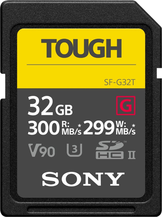Sony SF-G Tough Series 32GB SDHC UHS II V90 memory card