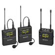 Sony UWP-D27CE42 2 person camera mount wireless omni lavalier microphone system
