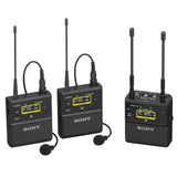 Sony UWP-D27CE42 2 person camera mount wireless omni lavalier microphone system