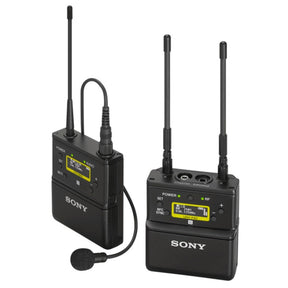 Sony UWPD21 lavalier wireless microphone system.