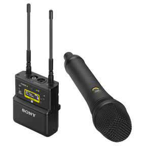 Sony UWPD22 handheld wireless microphone system.