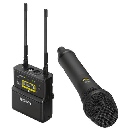 Sony UWPD22 handheld wireless microphone system.