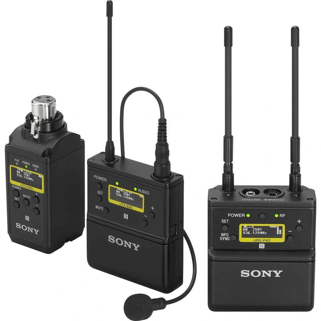 Sony UWPD26 lav plug on wireless microphone system.