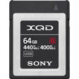 Sony XQD G Series 64GB memory card.