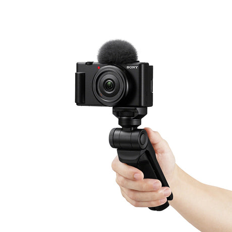Sony ZV-1F Black Digital Vlog Camera w/Sony GPVPT2BT Bluetooth Shooting Grip-Black - additional product view