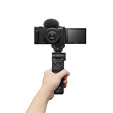Sony ZV-1F Black Digital Vlog Camera w/Sony GPVPT2BT Bluetooth Shooting Grip-Black - additional product view