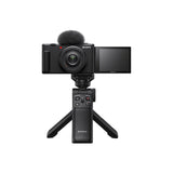 Sony ZV-1F Black Digital Vlog Camera w/Sony GPVPT2BT Bluetooth Shooting Grip-Black - additional product view
