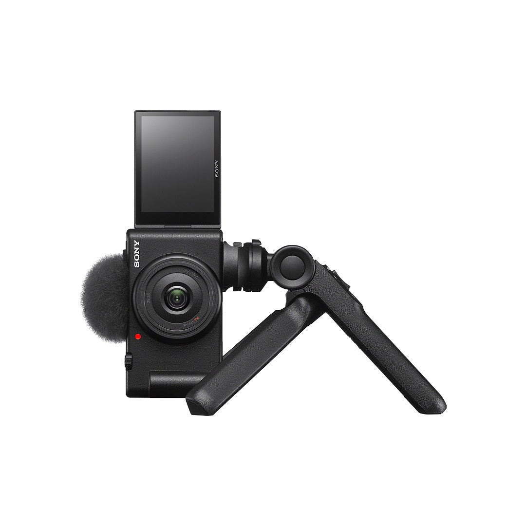 Sony ZV-1F Black Digital Vlog Camera w/Sony GPVPT2BT Bluetooth Shooting Grip-Black - additional product view