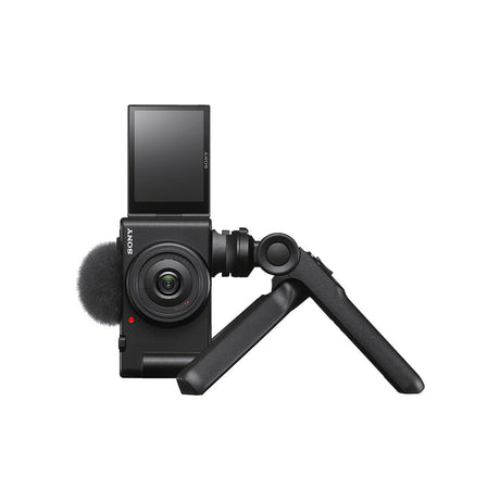 Sony ZV-1F Black Digital Vlog Camera w/Sony GPVPT2BT Bluetooth Shooting Grip-Black - additional product view