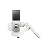 Sony ZV-1F White Digital Vlog Camera w/Sony GPVPT2BTW Bluetooth Shooting Grip-White - additional product view