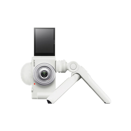 Sony ZV-1F White Digital Vlog Camera w/Sony GPVPT2BTW Bluetooth Shooting Grip-White - additional product view