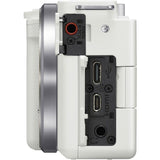 Sony ZV-E10 White with 16-50mm f/3.5-5.6 OSS II Lens Compact System Camera - additional product view