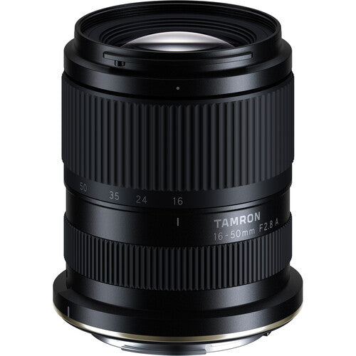 Tamron 16-50mm f/2.8 A zoom lens for Canon RF, black, with Tamron branding