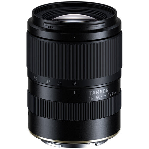 Tamron 16-50mm f/2.8 A zoom lens for Sony E, black, with Tamron branding