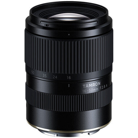 Tamron 16-50mm f/2.8 A zoom lens for Sony E, black, with Tamron branding