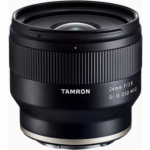 Tamron 24mm f/2.8 Di III OSD lens for Sony FE mount.