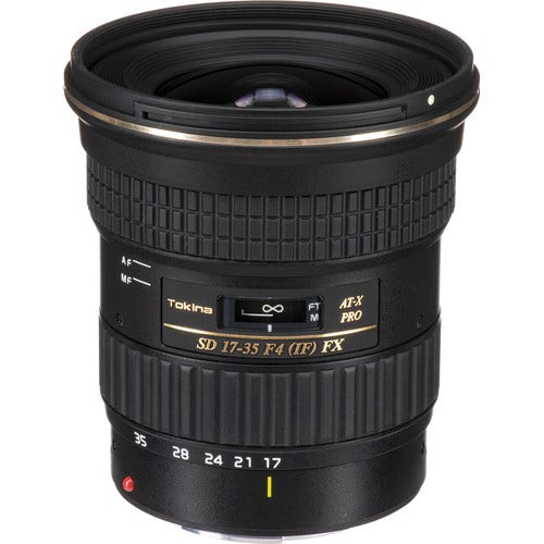 Tokina 17-35mm f/4 PRO FX lens, Canon EF mount