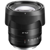 TTArtisan 75mm f/2 AF Sony E mount lens in black