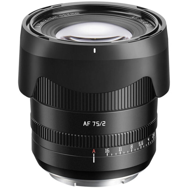TTArtisan 75mm f/2 AF Sony E mount lens in black