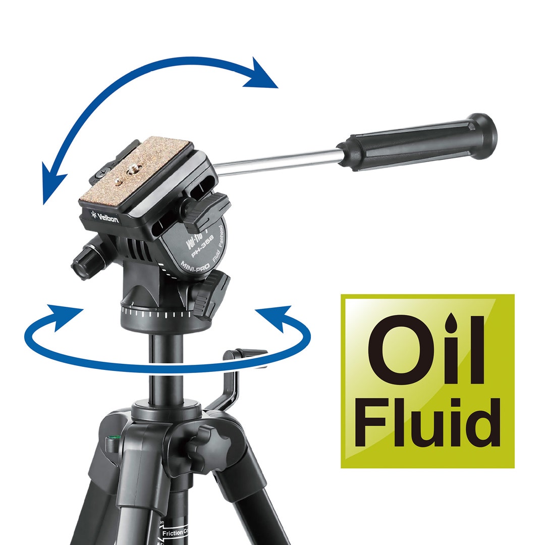 Velbon Videomate 538/F Aluminium Tripod - additional product view