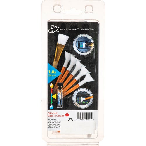 VisibleDust EZ Sensor Cleaning Kit PLUS with VDust Plus, Orange 1.0x Vswabs and brush