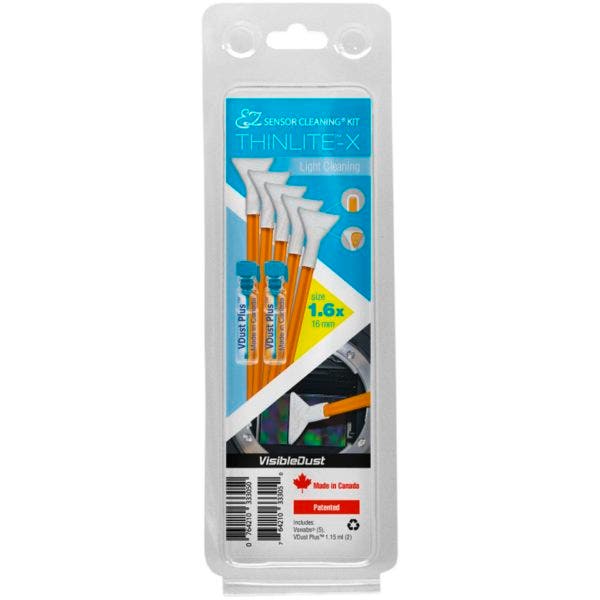 VisibleDust EZ Sensor Cleaning Kit THINLITE-X, light cleaning, Orange DHAP 1.6x Vswabs