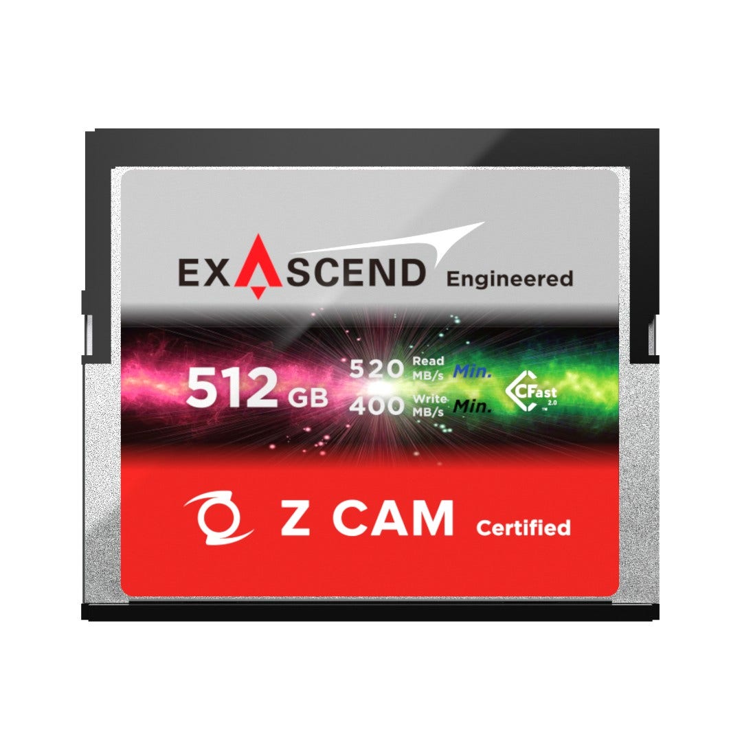 Z Cam Exascend CFast 2.0 512GB Memory Card