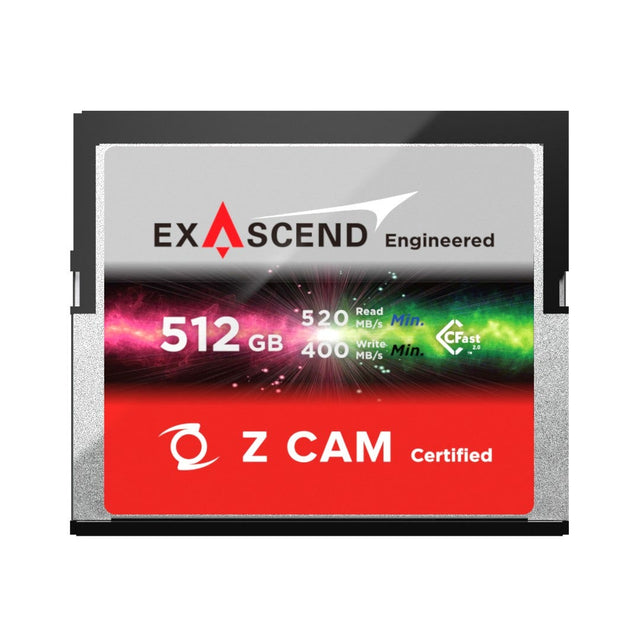 Z Cam Exascend CFast 2.0 512GB Memory Card