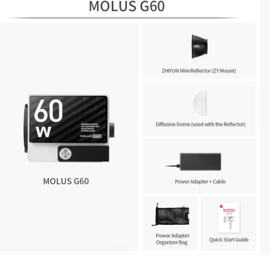 Zhiyun G60 60W COB Light - additional product view